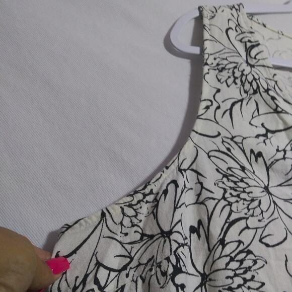 Old Navy Sleeveless Button-Front Linen-Blend Midi Shift Dress Size XXL - Picture 6 of 12